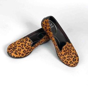 Dansko leopard print calf hair loafer W's Size 36